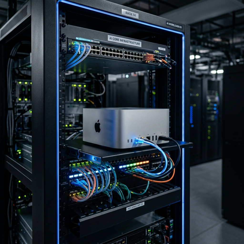 Mac Studio đóng vai trò Local LLM Server trong Data Center