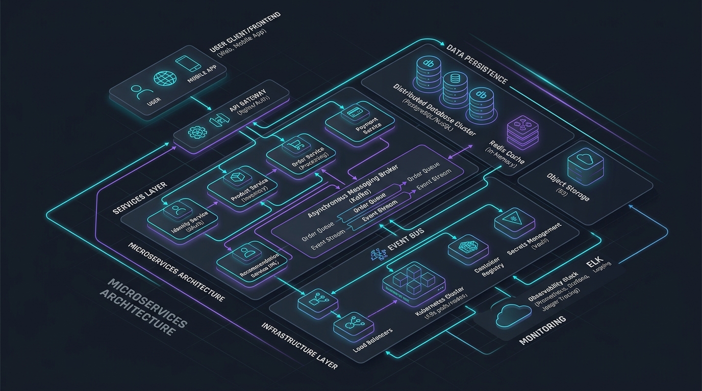 Thiết kế Hệ sinh thái Thương mại điện tử 21 Microservices với Golang và DDD