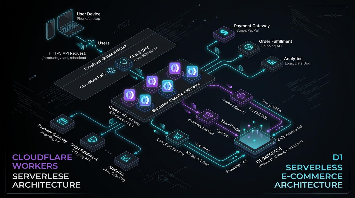 Kiến trúc TMĐT Serverless với Cloudflare Workers D1 và Durable Objects